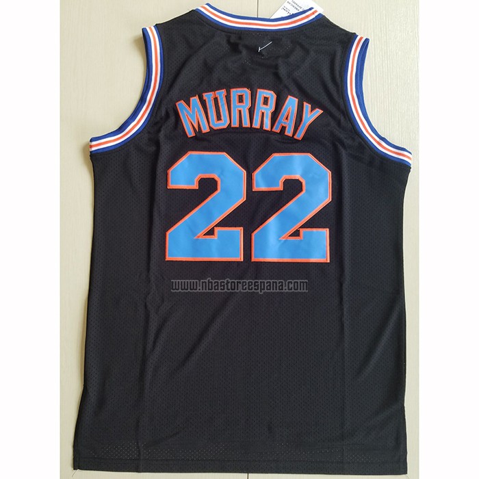 Camiseta Tune Squad Murray NO 22 Negro